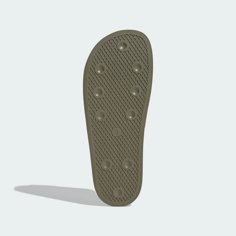 Adidas adilette Slides Medium Dark Khaki / Medium Dark Khaki / Medium Dark Khaki (JR3595)