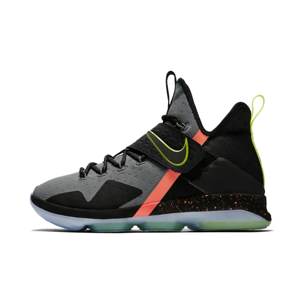 Nike LeBron 14 Out of Nowhere Black/Volt-Cool Grey (852406-001)