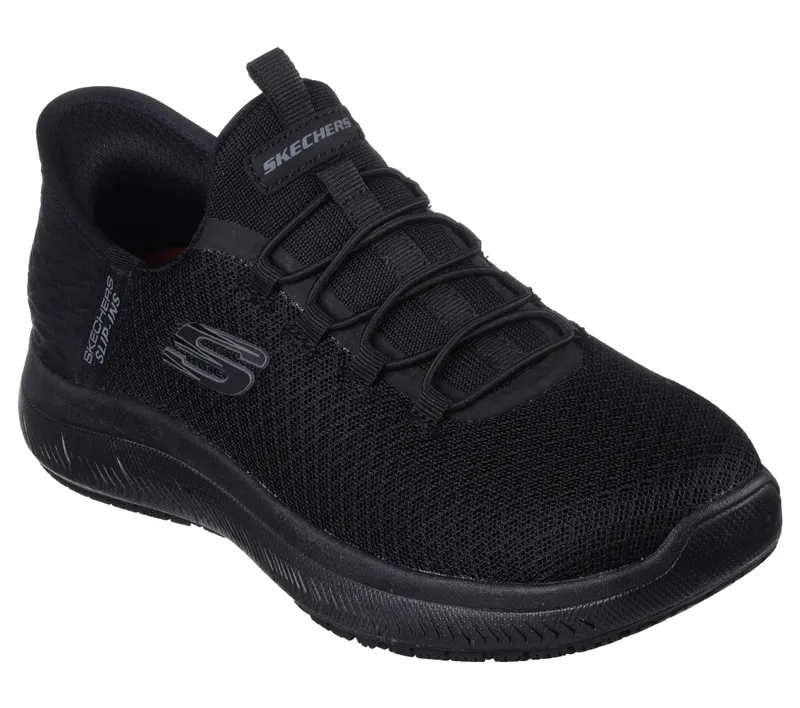 Skechers Slip-ins Work: Summits SR – Enslee – Black – “Black” (108144EC BBK)