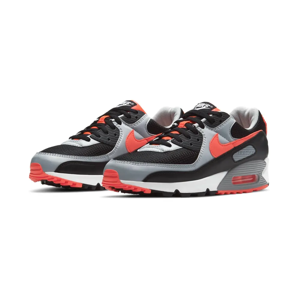 Nike Air Max 90 Black Radiant Red Wolf Grey Black/Radiant Red-White-Wolf Grey (CZ4222-001)