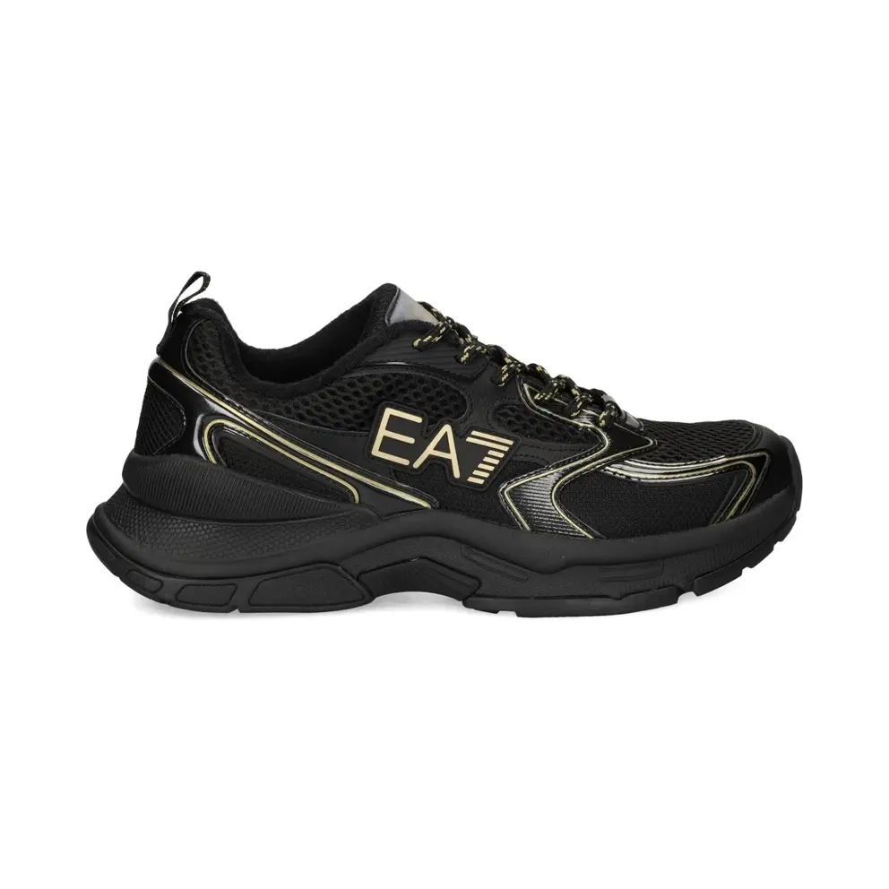 Ea7 Emporio Armani Predator low-top mesh with logo – Black (X8X249)