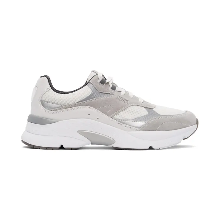 Boss White and Grey Ardical Sneakers (50446943)