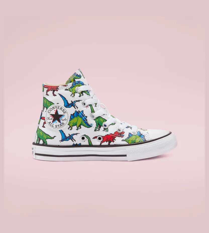 Converse 8-Bit Chuck Taylor All Star High Top White/bold Wasabi/digital Blue (670349C)