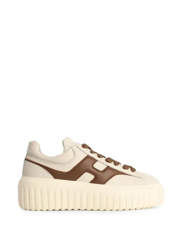 Hogan H-Stripes with plateauzool – White (HXW6450FE91LE9)