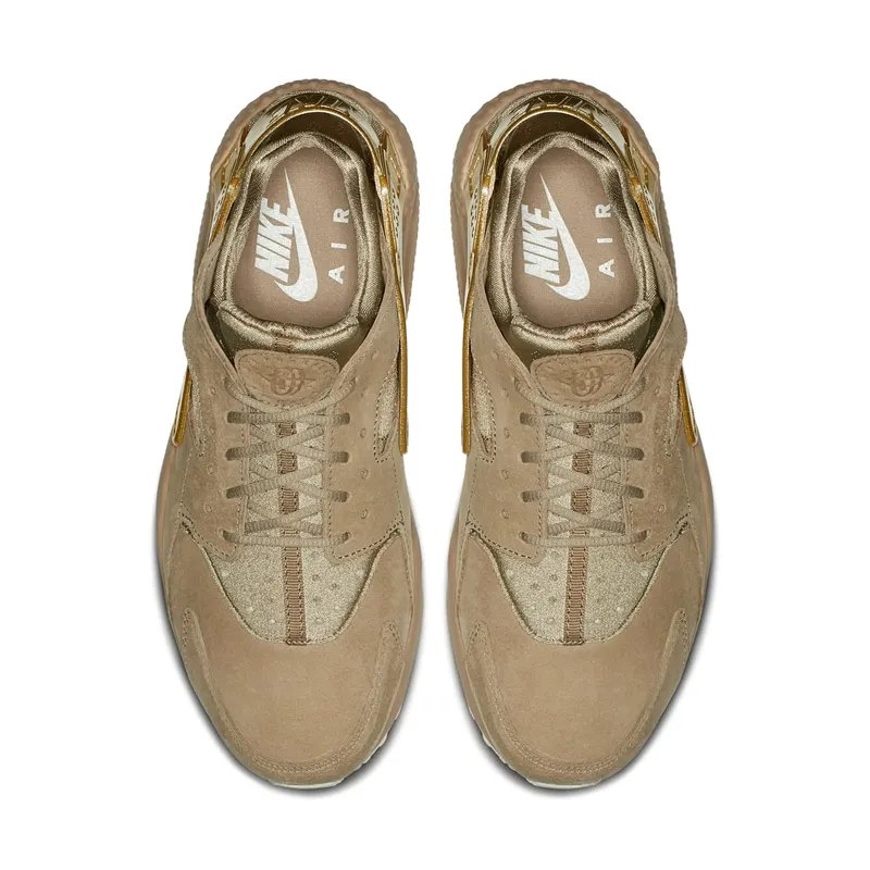 Nike Air Huarache Run Gold Rush Khaki/Sail-Metallic Gold Coin (704830-201)