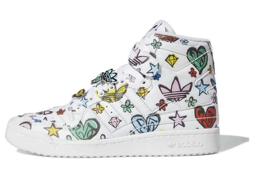adidas x Jeremy Scott Forum 84 High Graffiti Brand New (HQ1128)