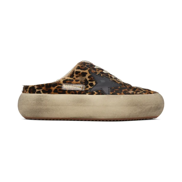 Golden Goose Brown Space-Star Sabot Sneakers (GWF00322.F003000.81472)