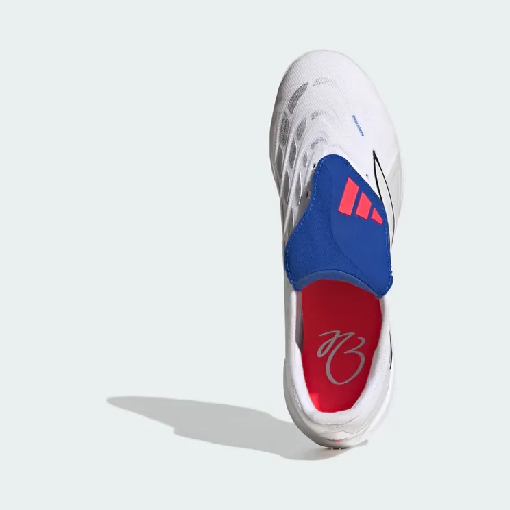 adidas Predator League Fold-over Tongue Turf Football “Cloud White / Zero Metalic / Royal Blue” (JS4853)