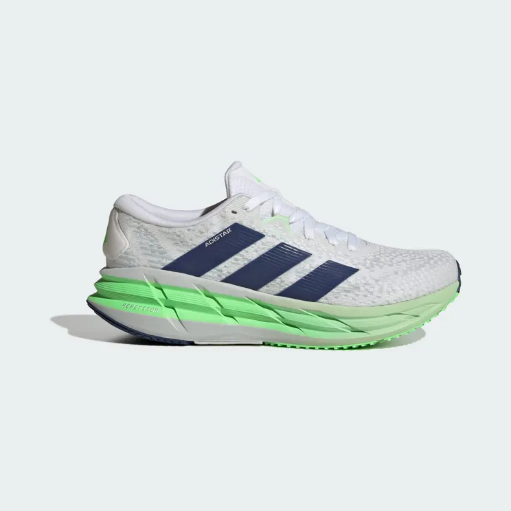 adidas Adistar 4 Running “Cloud White / Tech Indigo / Lime Burst” (JP6574)