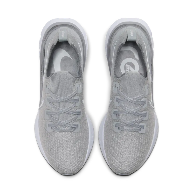 Nike React Infinity Run Flyknit Wolf Grey Wolf Grey/Cool Grey-Metallic Silver-White (CD4371-003)