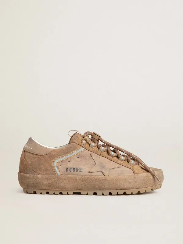 Golden Goose Super-Star Ski In Dolmias And Caramel Suede With Marble Nubuck Star And Heel Tab (GMF01014.F007883.55711)