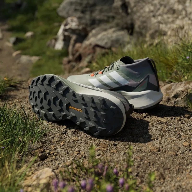 Adidas Terrex Agravic GTX Trail Running Silver Green / Cloud White / Preloved Fig (JP7253)