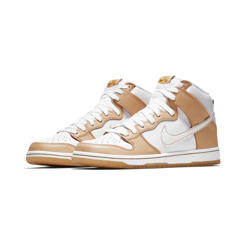 Nike SB Dunk High Premier Win Some Lose Some Vachetta Tan/White-Jersey Gold (881758-217)