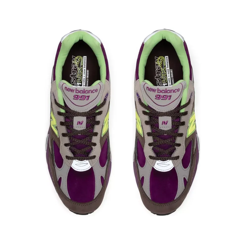 New Balance 991 Stray Rats Brown Purple (W) (W991SRG)