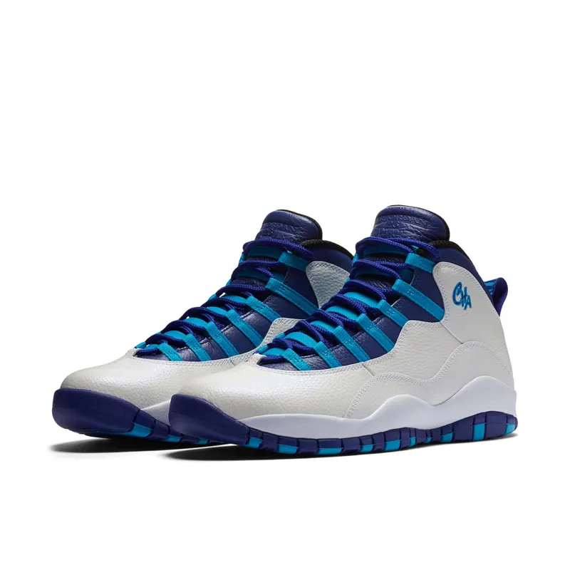 Jordan 10 Retro Charlotte (2016) White/Concord-Blue Lagoon-Black (310805-107)