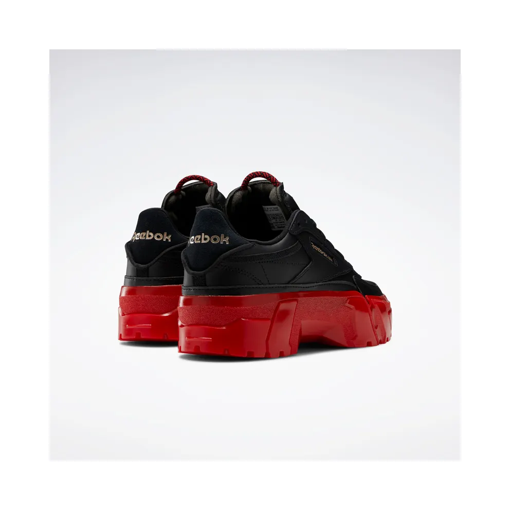 Reebok Cardi B Club C Shoes Core Black / Vector Red / Rose Gold