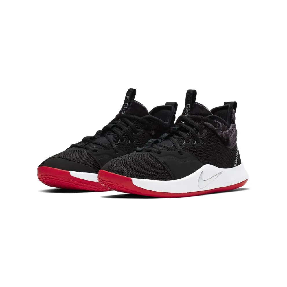 Nike PG 3 Velour Bred (GS) Black/White-University Red (AQ2462-016)