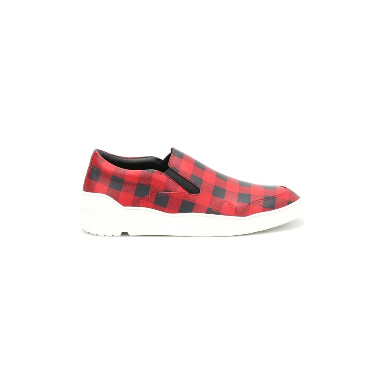 Dior Slip-On Red Black Plaid