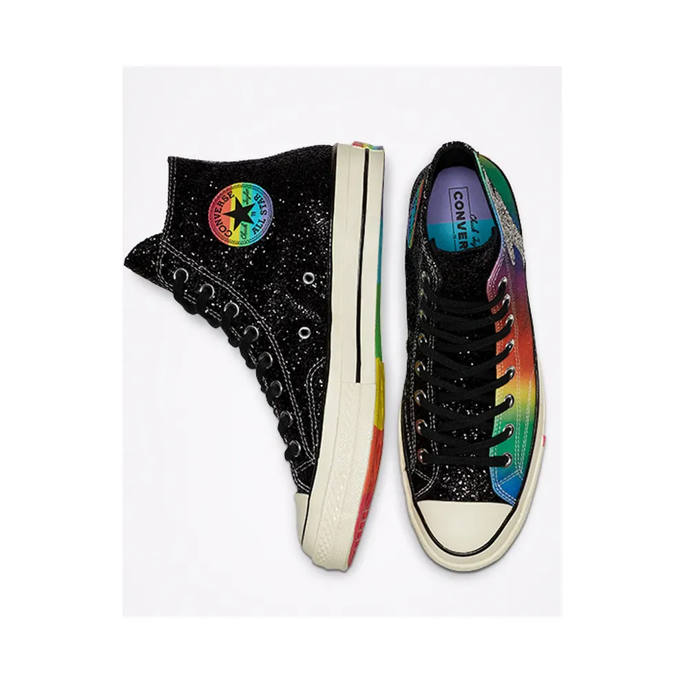 Converse Chuck Taylor All-Star 70s Hi Pride Rainbow (2019) Black/Egret-Multi (165713C)
