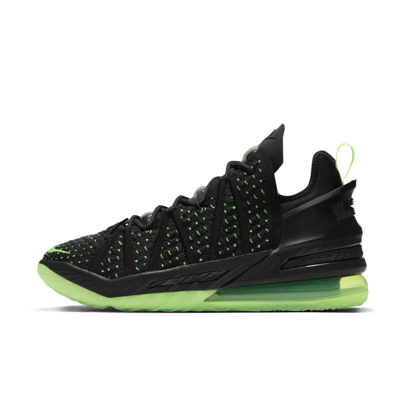 LeBron 18′ Black/Electric Green’ Basketball Black (CQ9283-005)