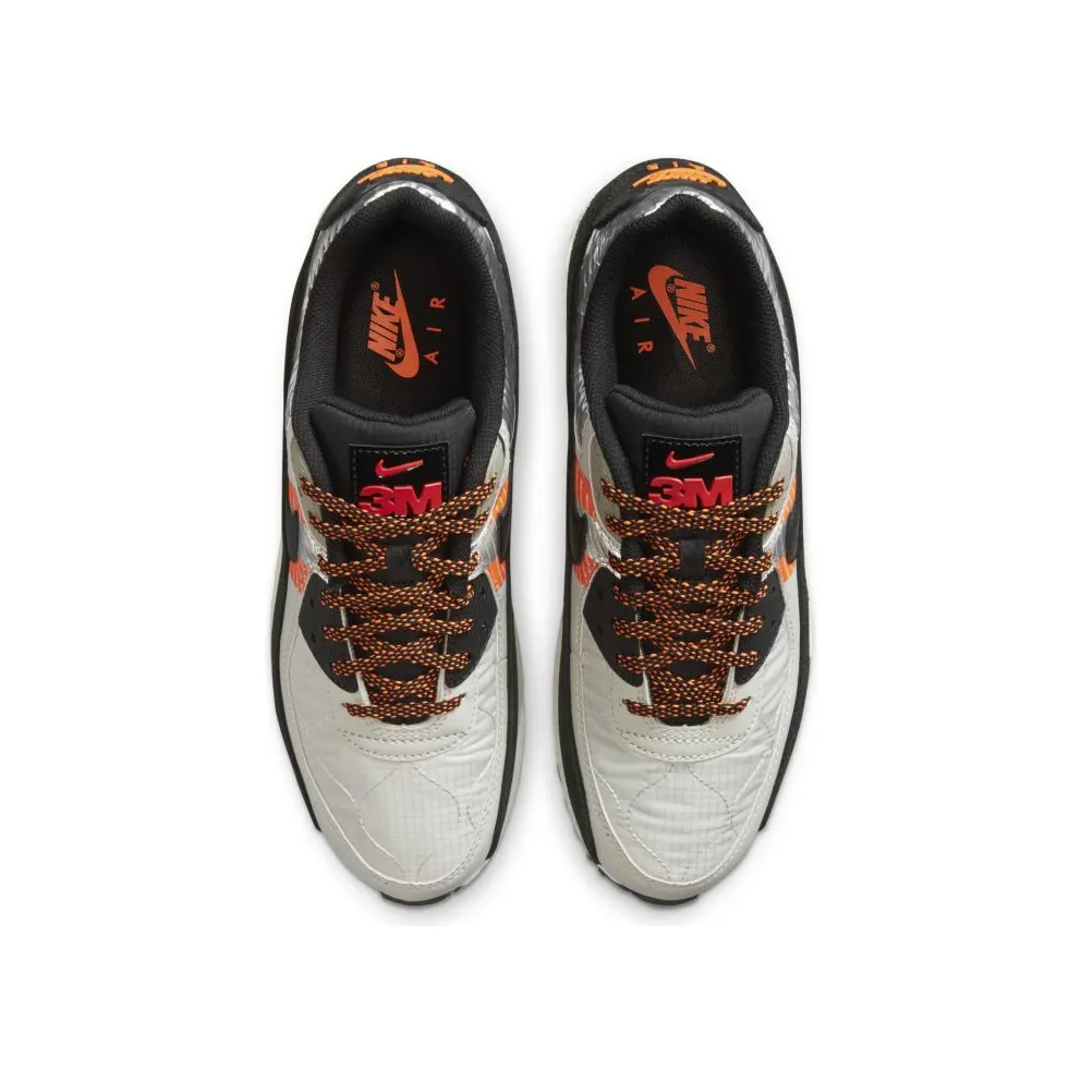 Nike Air Max 90 3M Pack Light Bone Light Bone/Black-Total Orange (CZ2975-001)