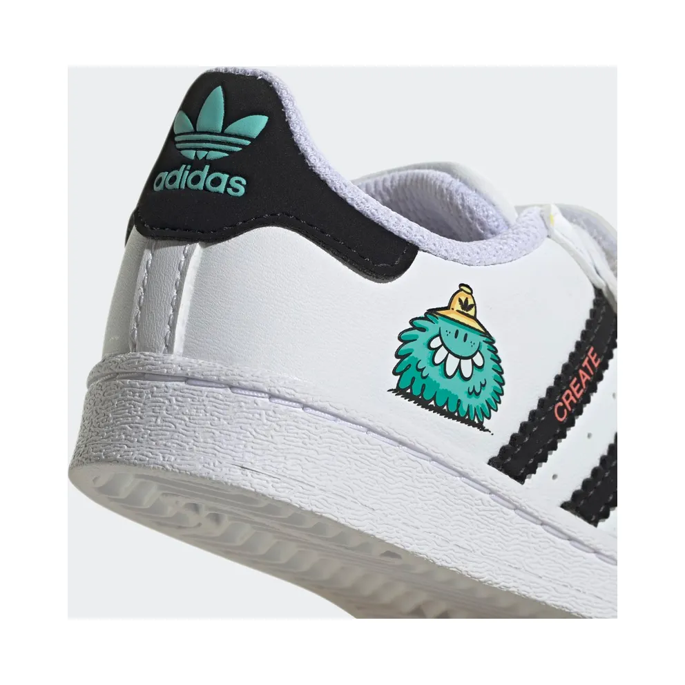 adidas x Kevin Lyons Superstar Cloud White / Core Black / Radiant Aqua (H05269)