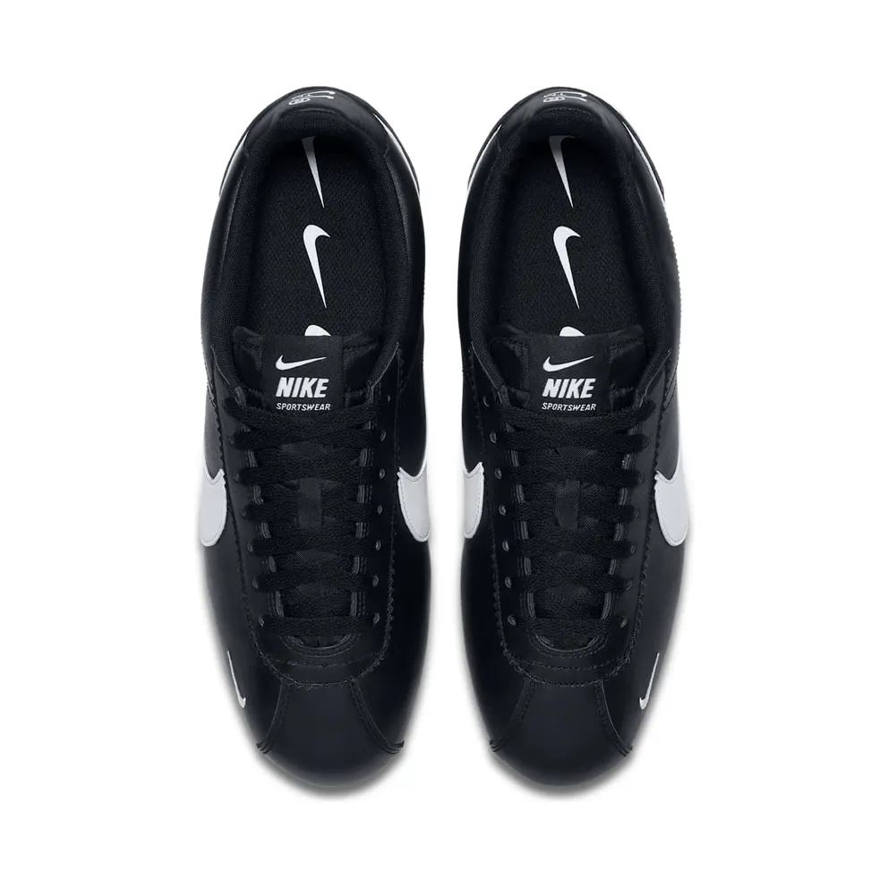Nike Classic Cortez Mini Swoosh Black White Black/White (807480-004)
