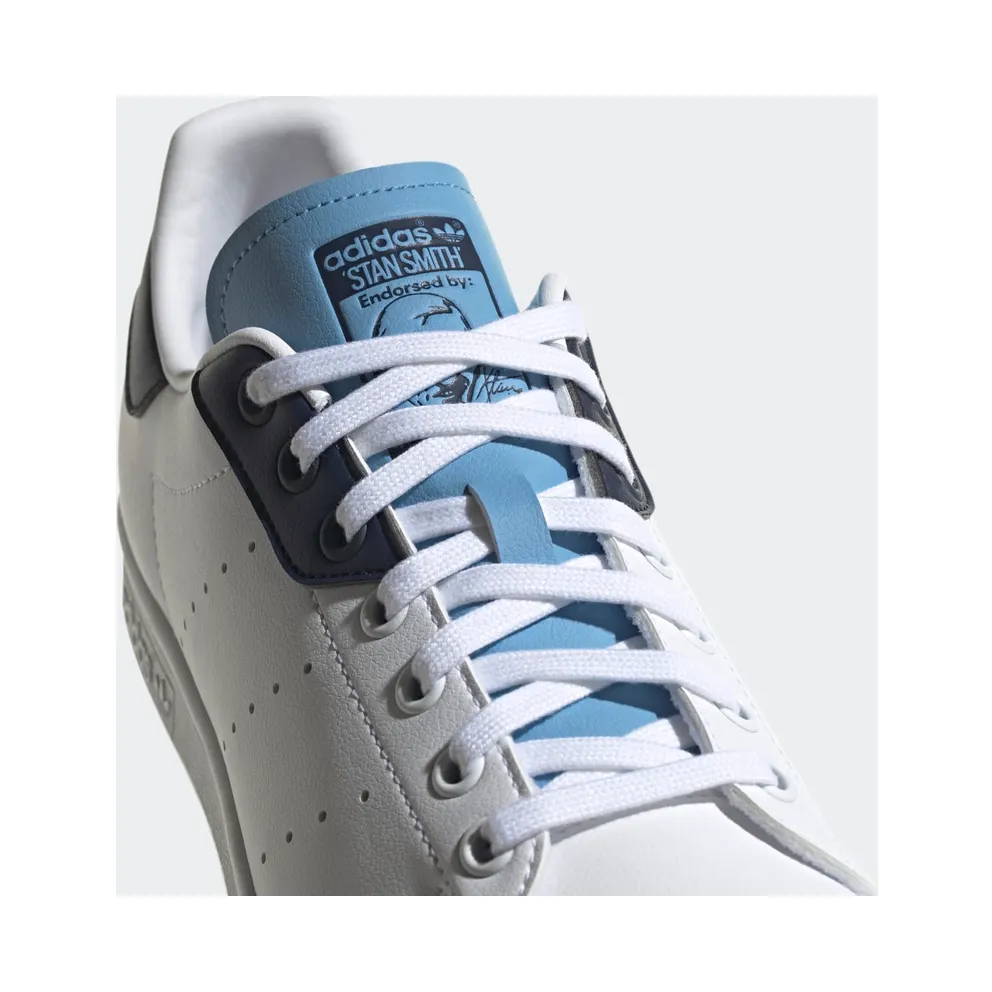 adidas Stan Smith Cloud White / Collegiate Navy / Light Blue (H00332)