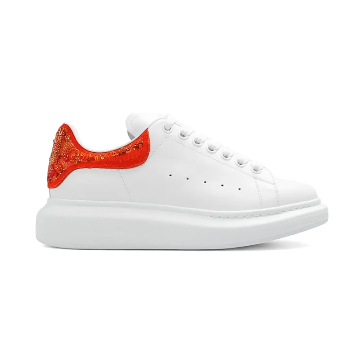 Alexander McQueen Oversized White Red Sequins (718253 WICGP 9345)