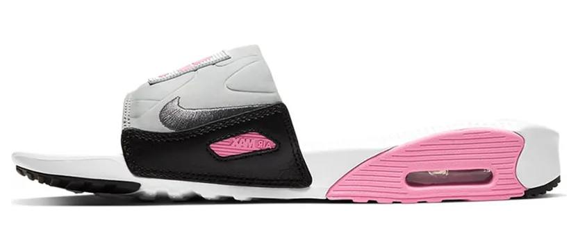 Nike Air Max 90 Slide White Rose Cool Grey (CT5241-100)