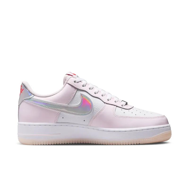 Nike Air Force 1 Low – “White / Pearl Pink / Flash Crimson / Metallic Silver” (IW7589-100)