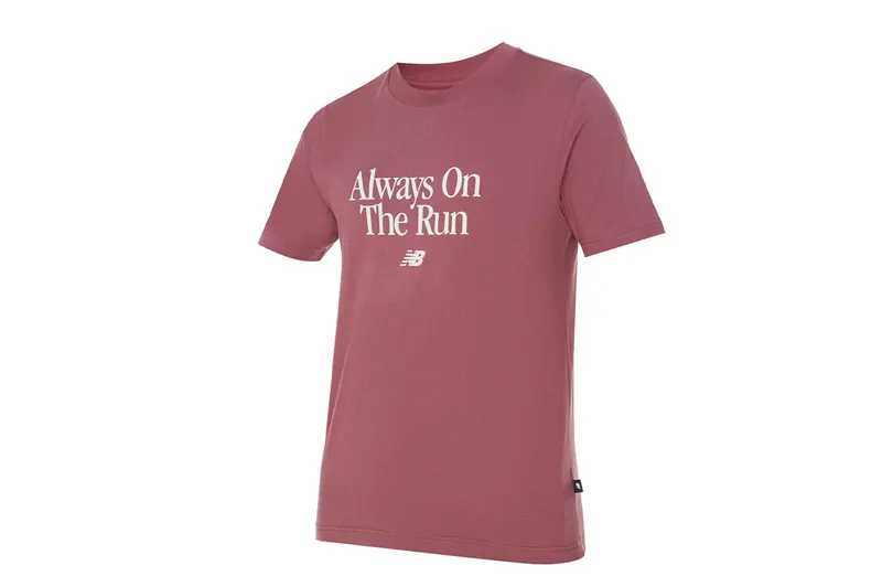 New Balance – Sport Essentials Run Slogan T-Shirt – Sweatshirt-Crewneck (MT41587WAD)