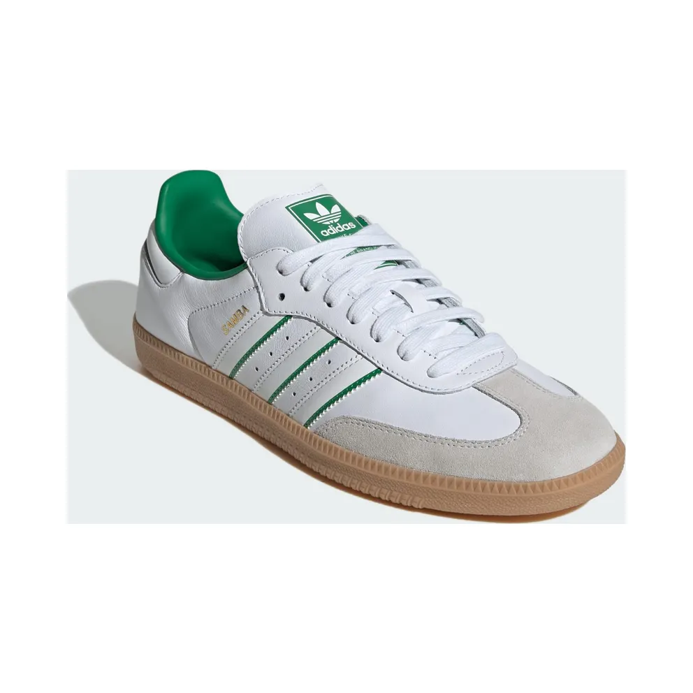 Adidas Samba OG Cloud White / Crystal White / Green (JI2044)