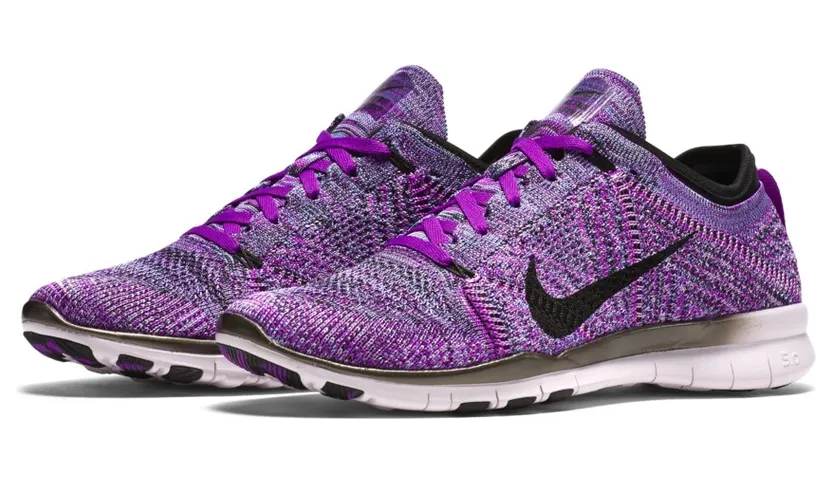 Nike Free Tr Flyknit Vivid Purple Black-Fuchsia Glow-Light Volt (W) (718785-501)