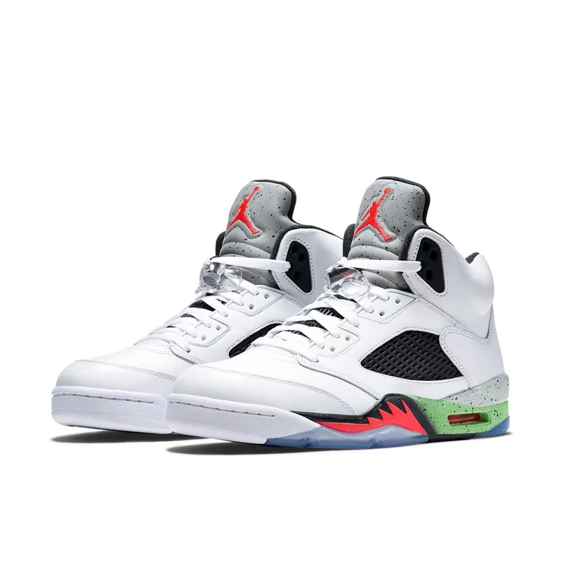 Air Jordan Nike AJ 5 V Retro Poison Green (Pro Stars) (136027-115)