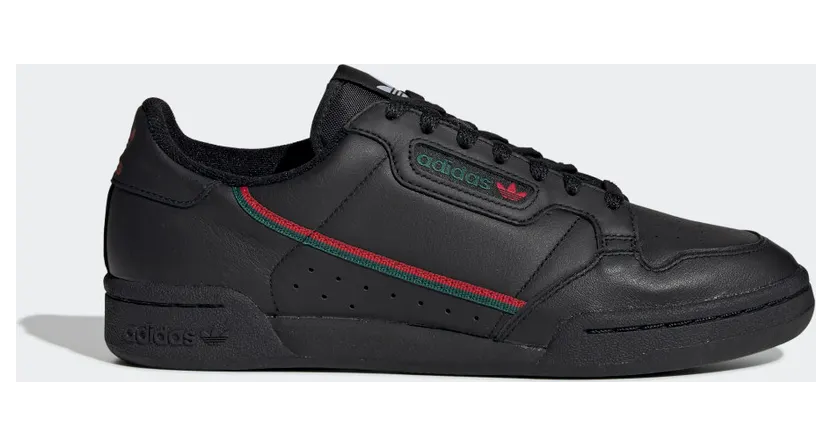 adidas Continental 80 Core Black / Scarlet / Collegiate Green (EE5343)