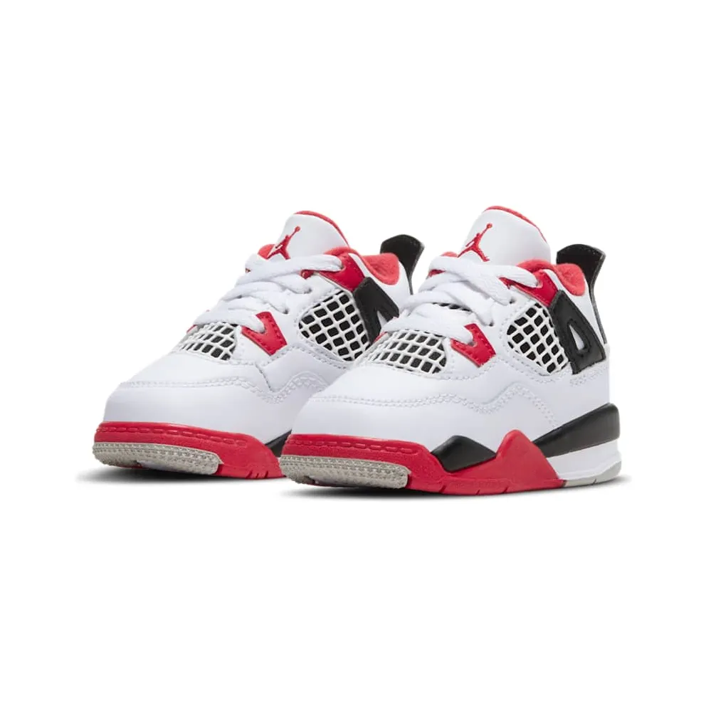 Jordan 4 Retro Fire Red 2020 (TD) White/Black-Tech Grey-Fire Red (BQ7670-160)