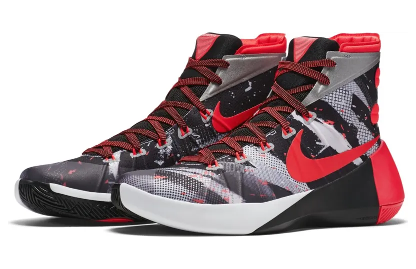 Nike Hyperdunk 2015 White Bright Crimson Black