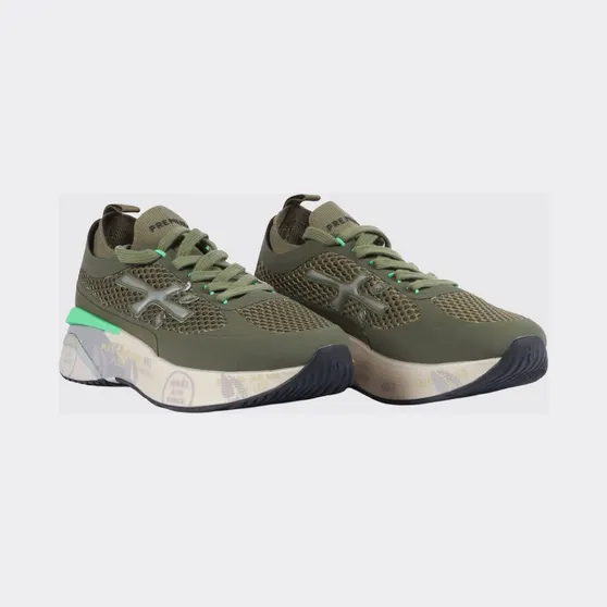 Premiata Moerun Suede Sneakers Green (MOERUN8259)
