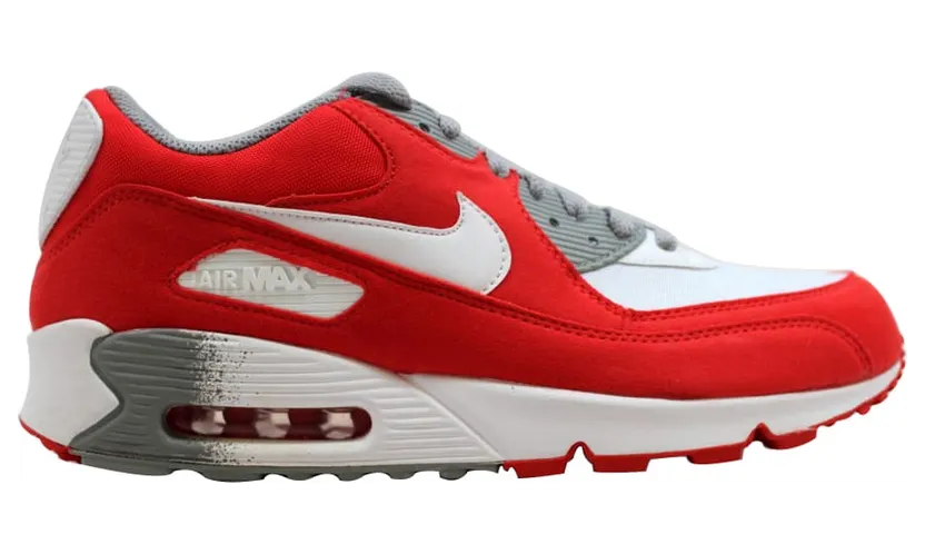 Nike Air Max 90 White/White-Challenge Red-Medium Grey (W) (325213-116)