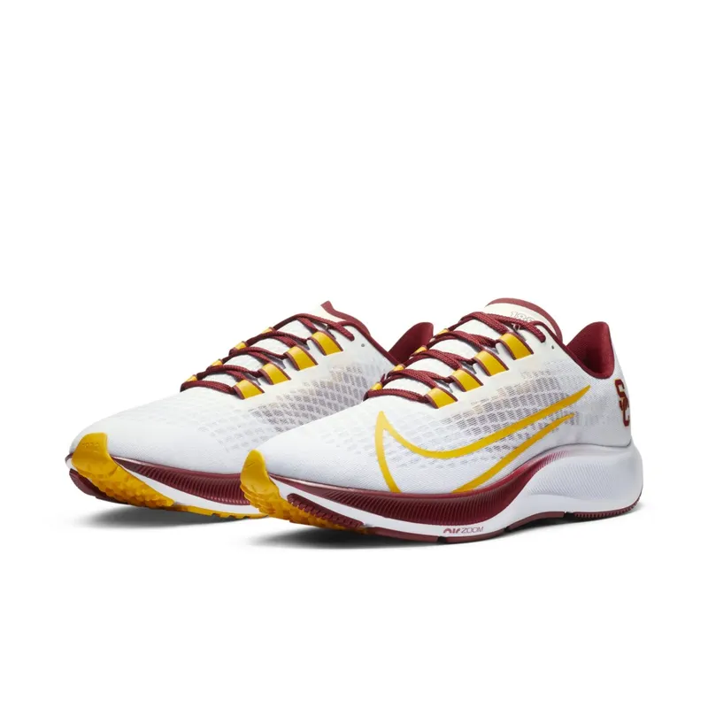 Nike Air Zoom Pegasus 37 USC White/Pure Platinum-Team Crimson-University Gold (CZ5396-100)