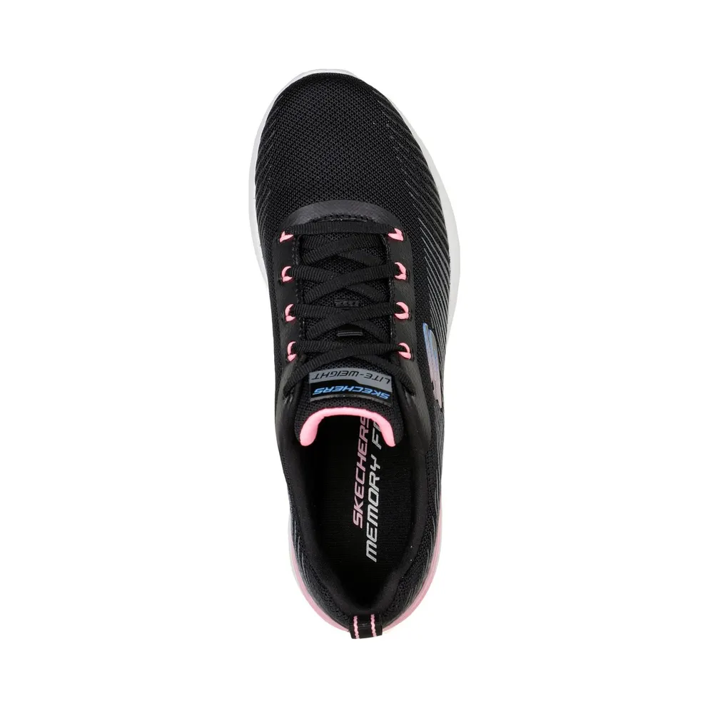 Skechers Skech-Air Dynamight “Luminosity Sneaker Black / Pink” (149669BKPK)