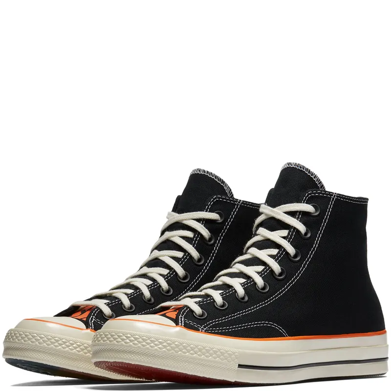 Converse Chuck Taylor All-Star 70s Hi Vince Staples Black Black/Vibrant Orange-Egret (161253C)