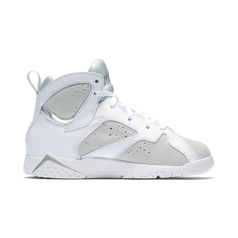 Jordan Air 7 Retro BP Pure Money White (PS) White/Metallic Silver (304773-120)