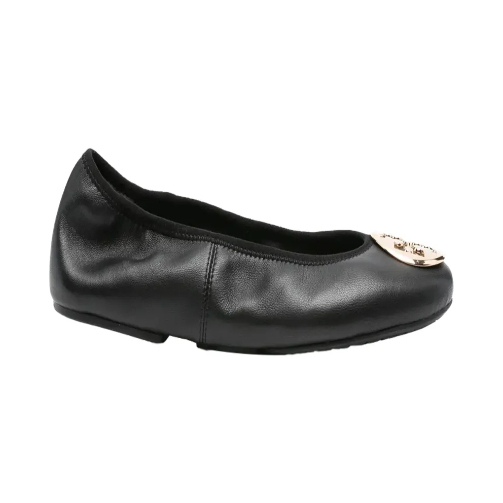 Tory Burch Reva Travel Ballet “PERFETCT BLACK/GOLD” (177201-013)