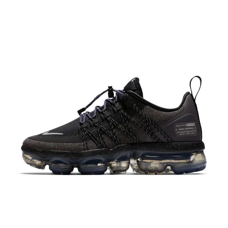 Nike Air VaporMax Run Utility Black Reflect Silver (W) Black/Reflect Silver-Thunder Grey (AQ8811-001)