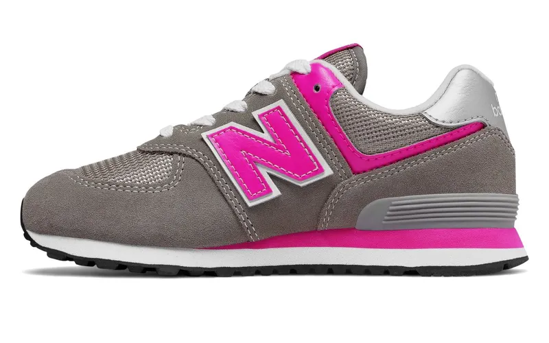 New Balance New Balance Kids’ 574 Core Grey/Pink (GC574GP)