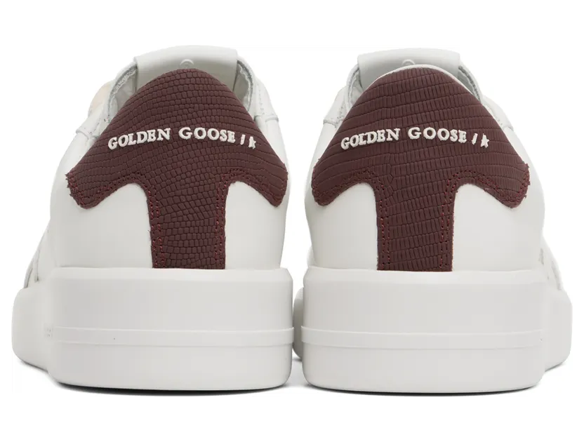 Golden Goose White & Burgundy Purestar Sneakers (GMF00197.F003251.10360) (2)