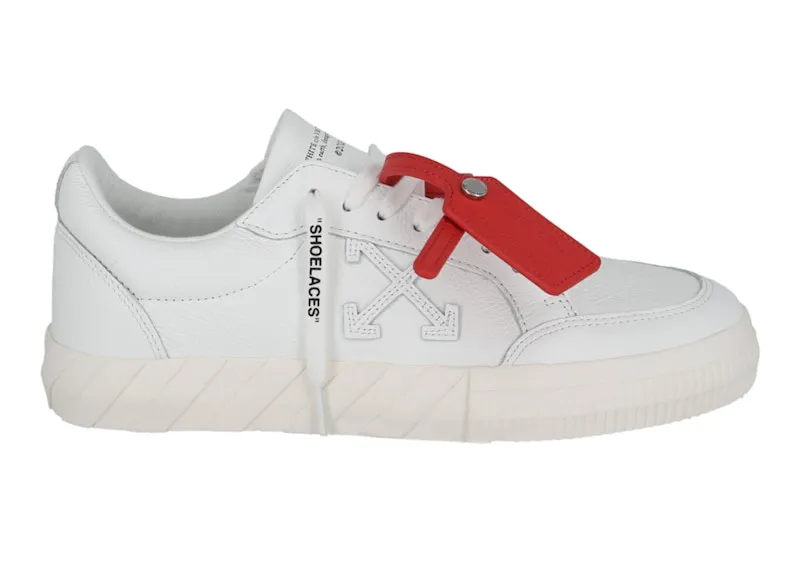 OFF-WHITE Vulcanized Leather Low-Top Sneaker White (IA085C99 LEA002 101 10325)