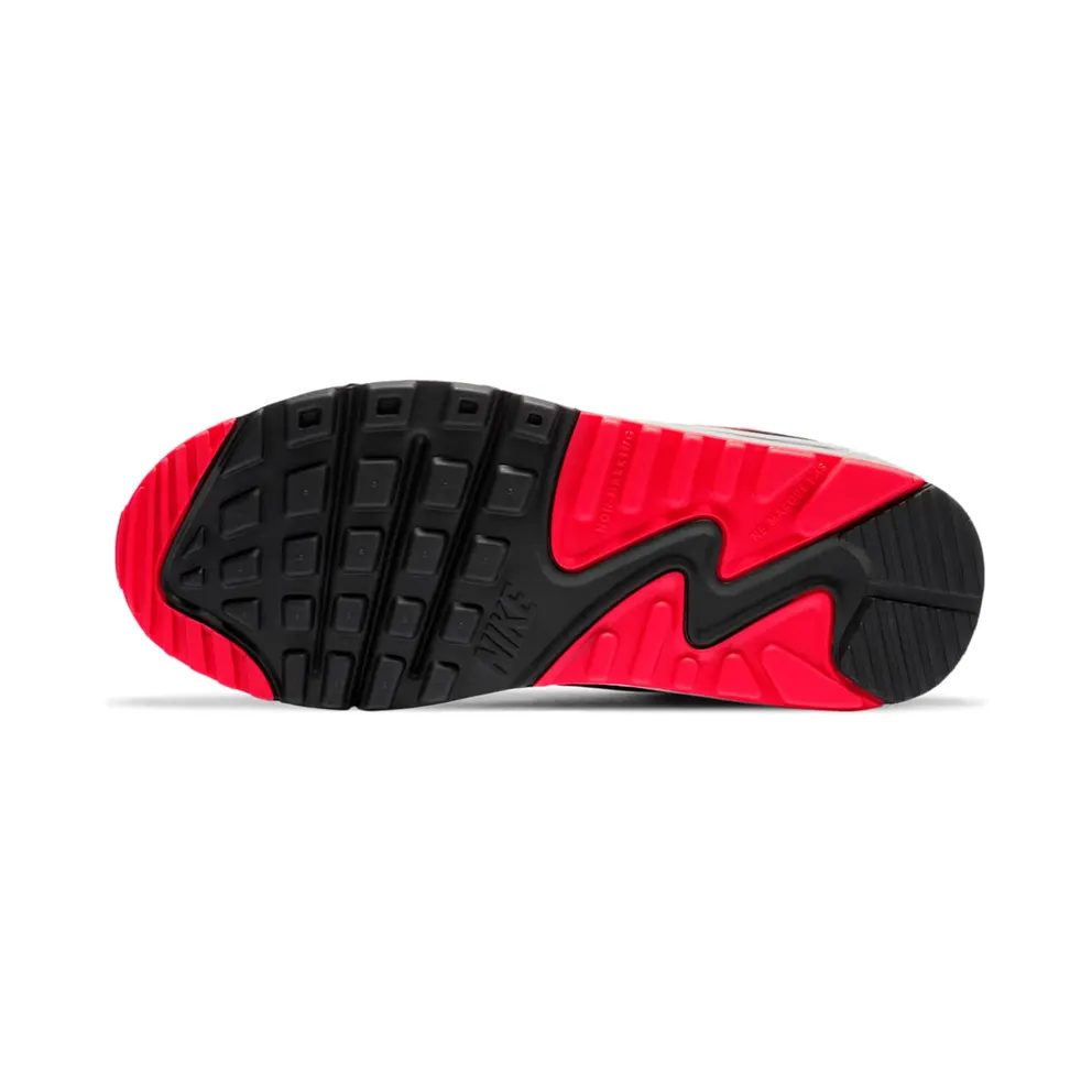 Nike Air Max 90 Black Radiant Red Wolf Grey (GS) Black/Radiant Red-White-Wolf Grey (CD6864-009)